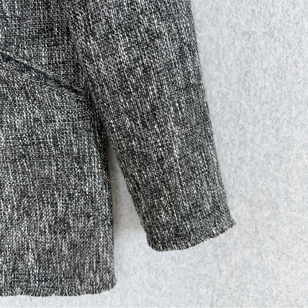 House of Harlow X Revolve Jacket Womens Small Black White Silver Blazer Holiday - Picture 7 of 16